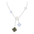 Magic Alhambra Six Clover Drop Necklace