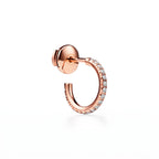 Metro Petite Pavé Huggie Hoop Earrings