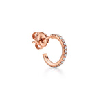 Metro Petite Pavé Huggie Hoop Earrings
