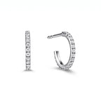 Metro Petite Pavé Huggie Hoop Earrings