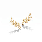 Paloma Picasso Olive Leaf Branch Climber Earrings