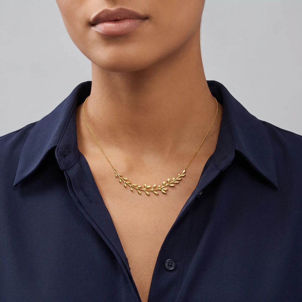 Paloma Picasso Vine Leaf Pendant Necklace