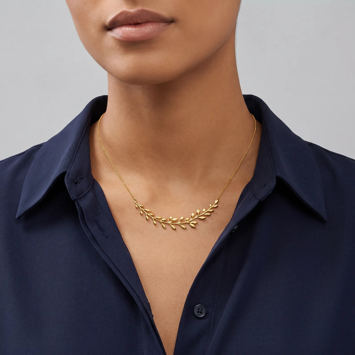Paloma Picasso Vine Leaf Pendant Necklace