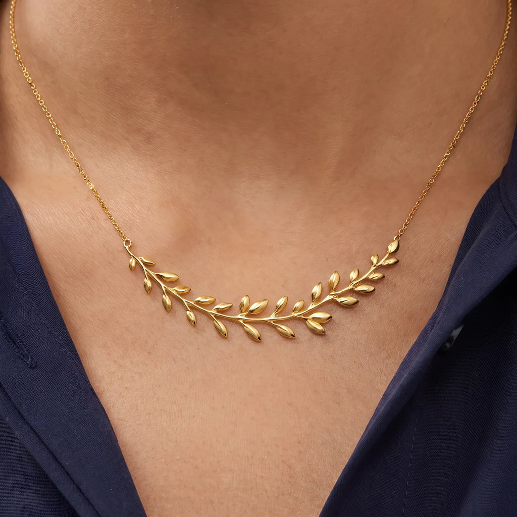 Paloma Picasso Vine Leaf Pendant Necklace