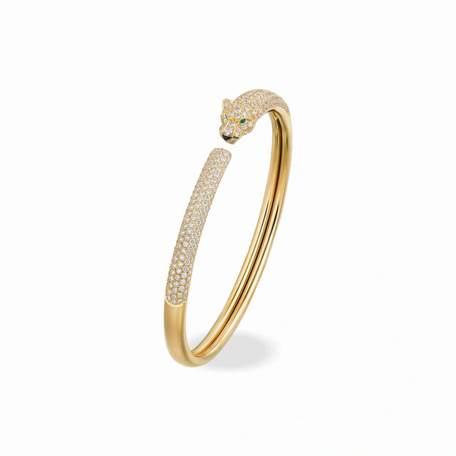 Panthere de Lumiere Slim Pavé Bangle