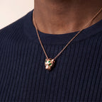 Panthère de Panther Head Pendant Necklace