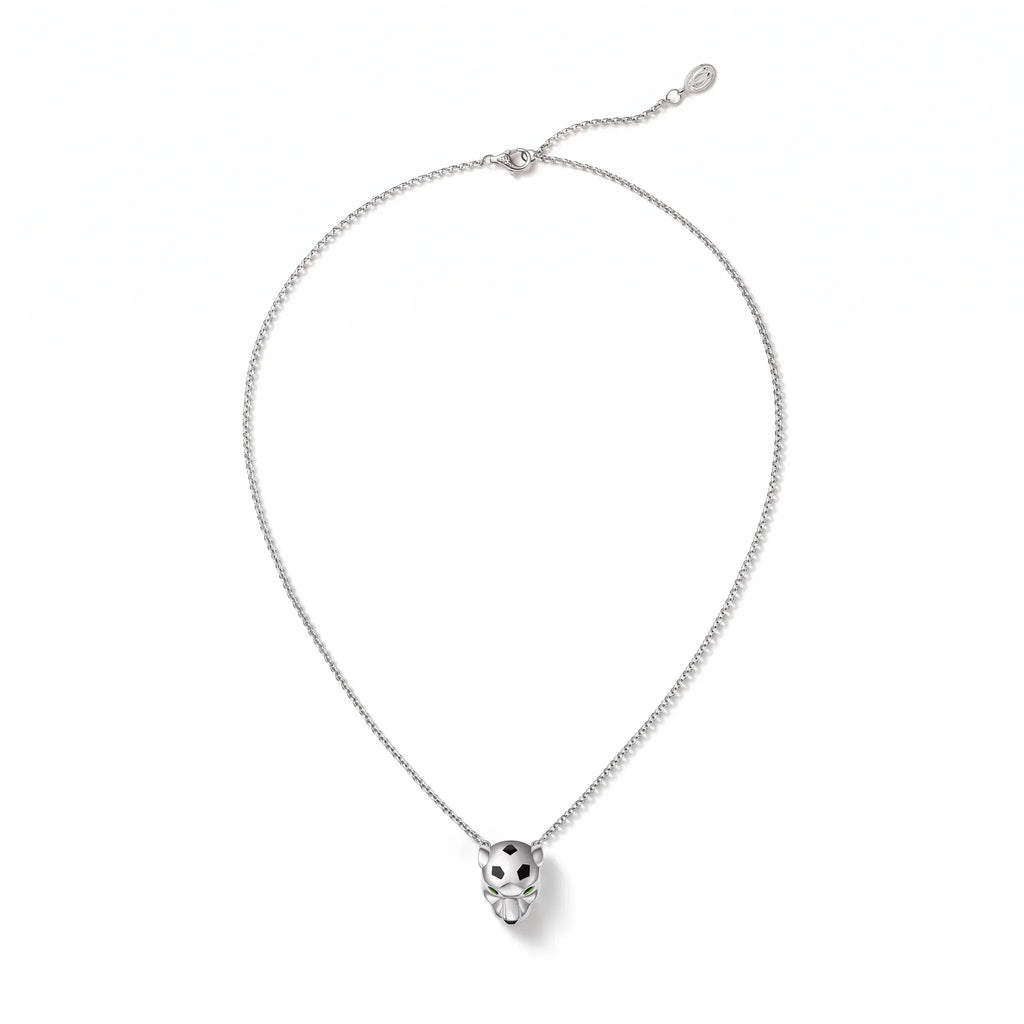 Panthère de Panther Head Pendant Necklace