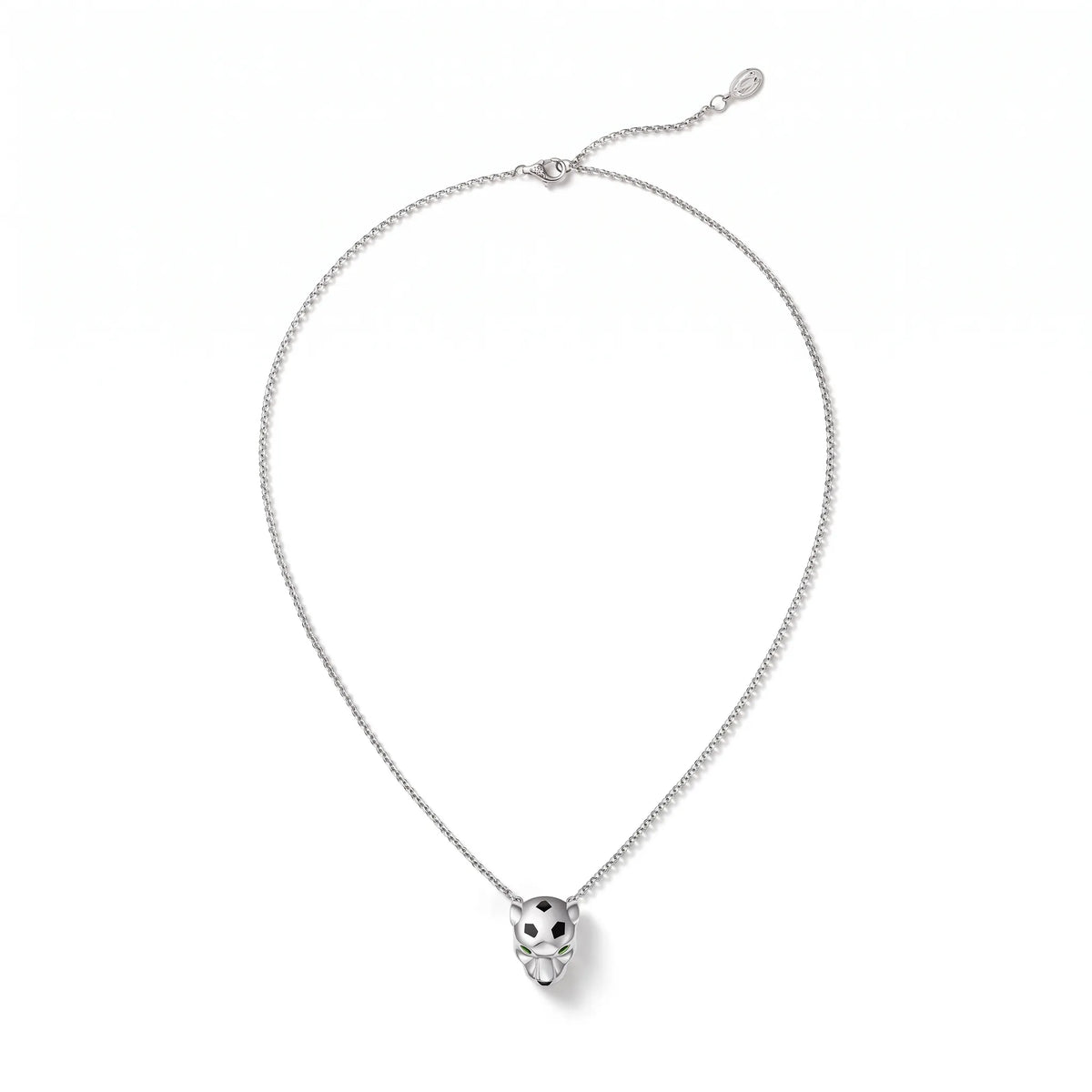 Panthère de Panther Head Pendant Necklace