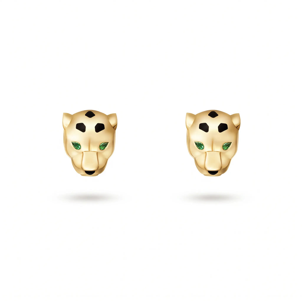 Panthere de Velours Panther Stud Earrings