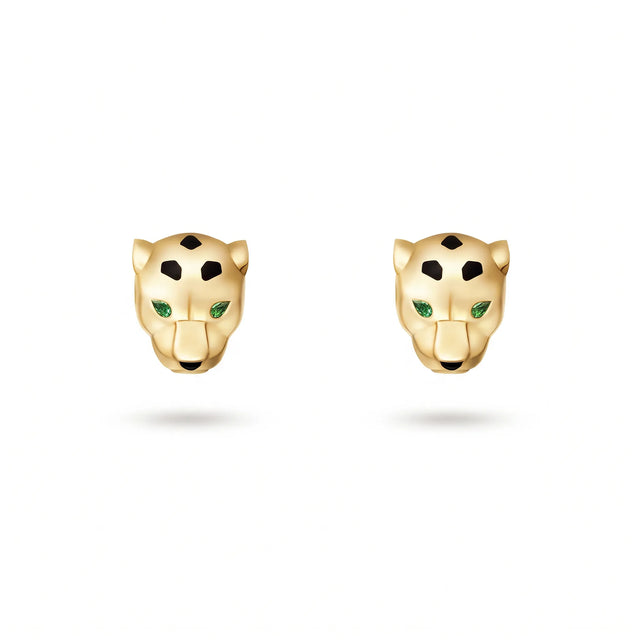 Panthere de Velours Panther Stud Earrings