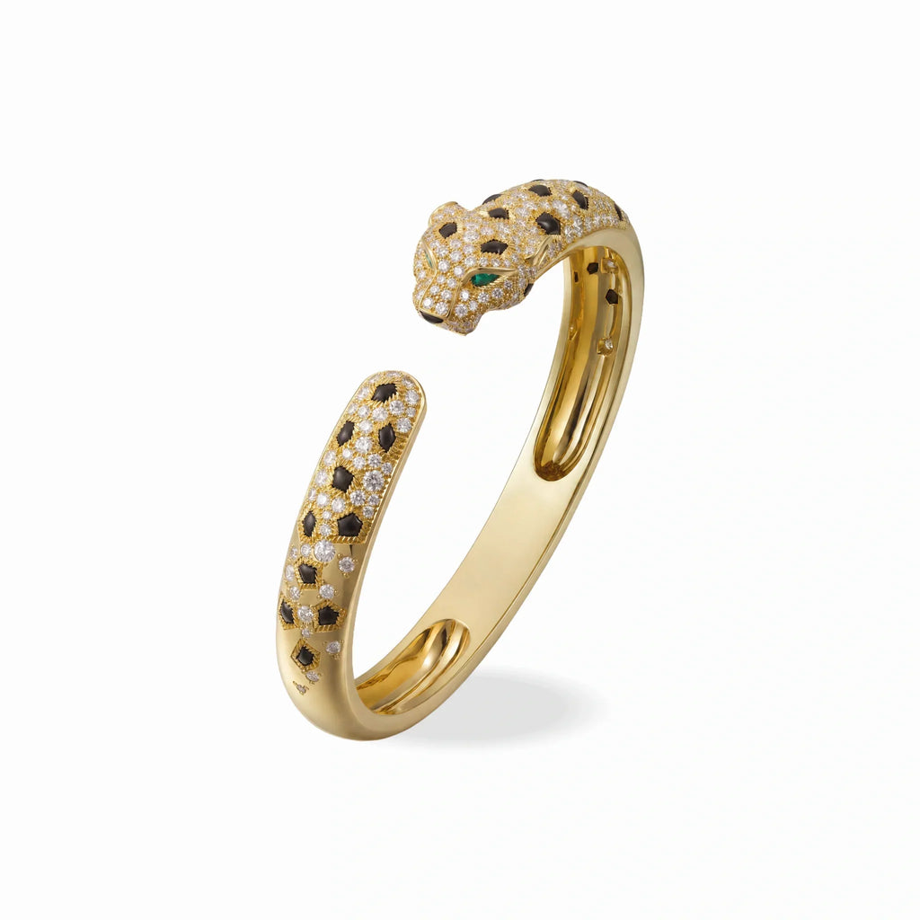 Panthere de Velours Spotted Pavé Bangle