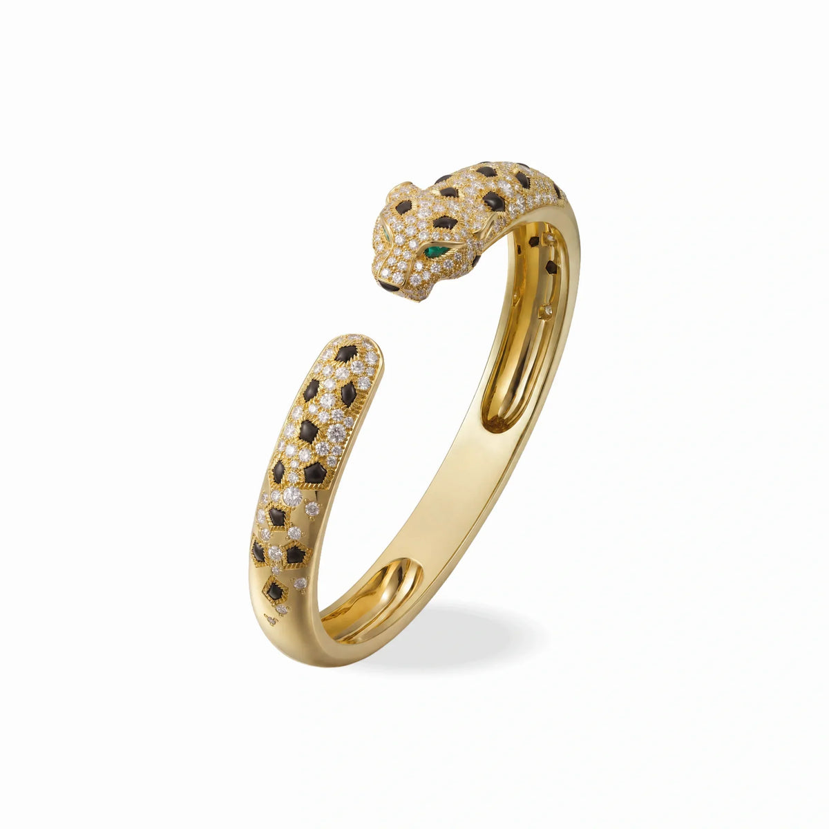 Panthere de Velours Spotted Pavé Bangle