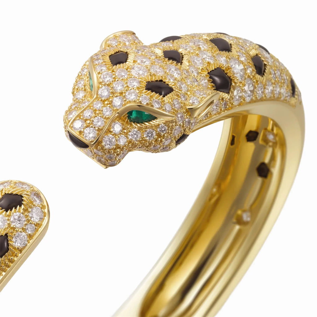 Panthere de Velours Spotted Pavé Bangle