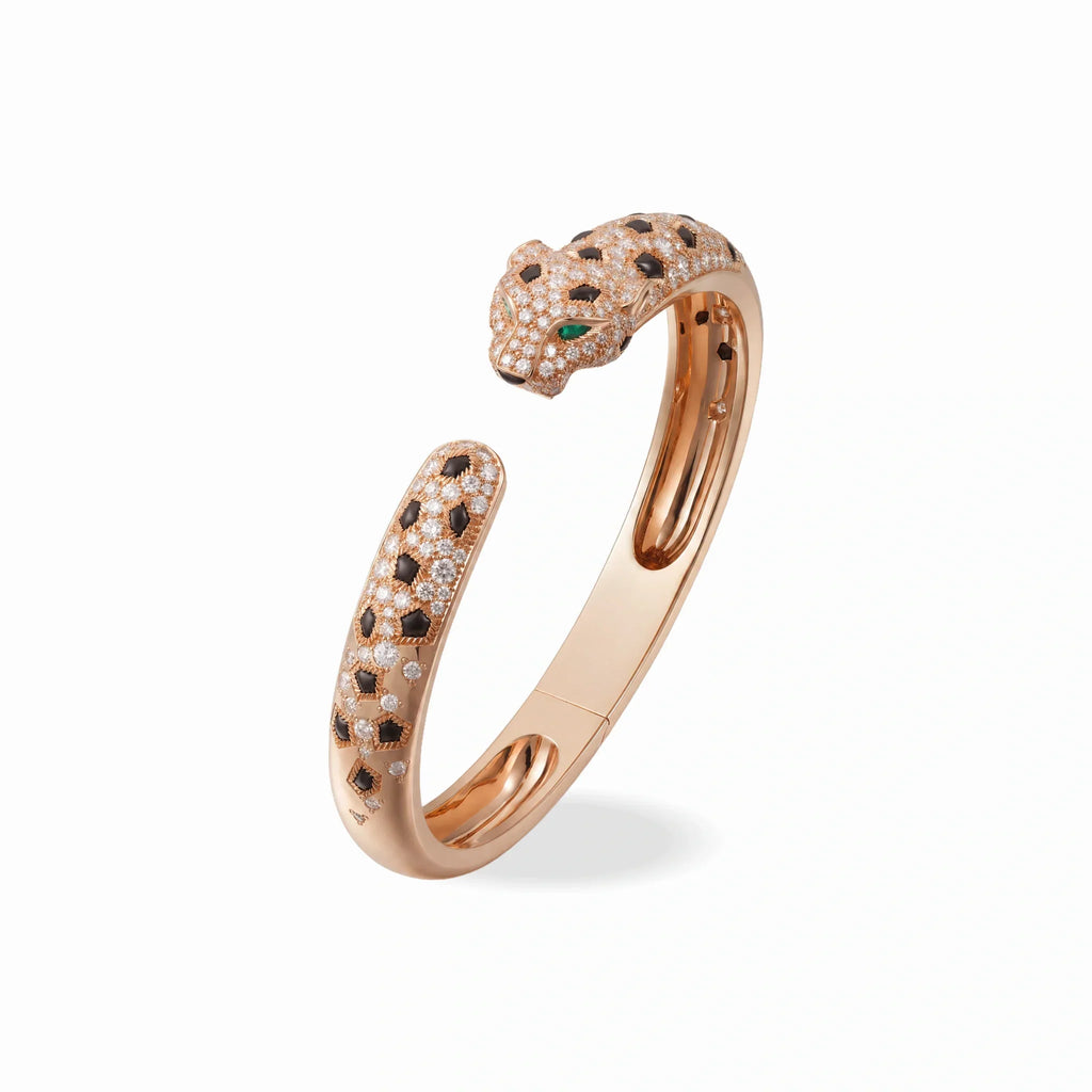 Panthere de Velours Spotted Pavé Bangle