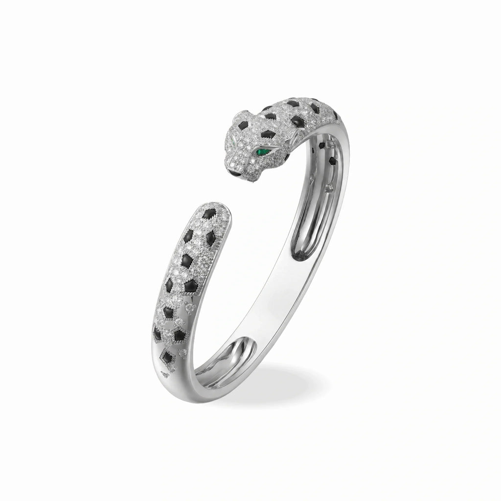 Panthere de Velours Spotted Pavé Bangle