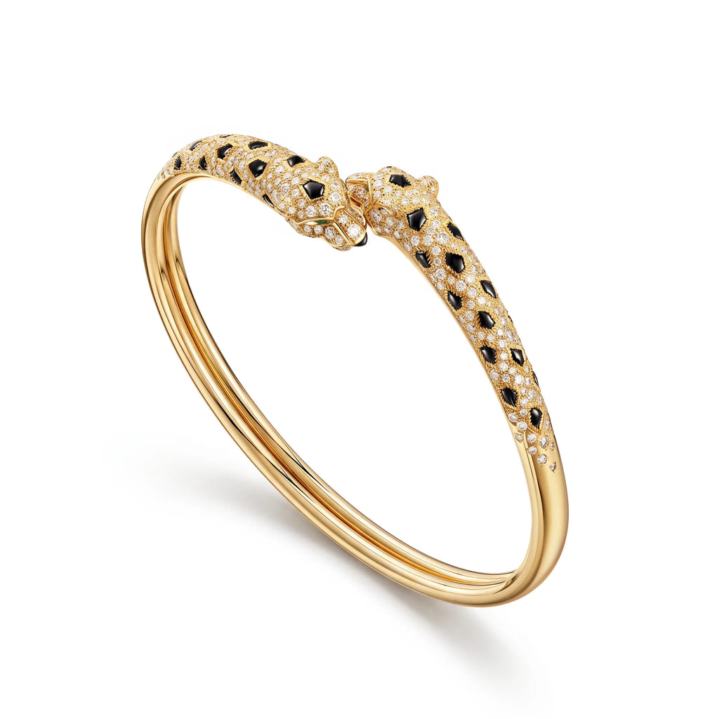 Panthère Half Pavé Small Bangle
