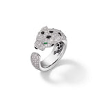 Panthère Medium Half Pavé Statement Ring