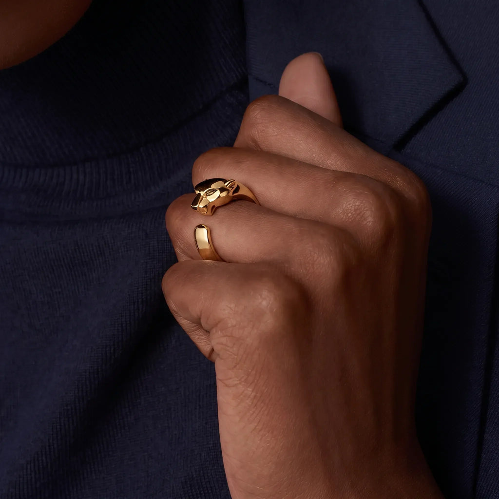 Panthère Medium Sculpted Open Ring