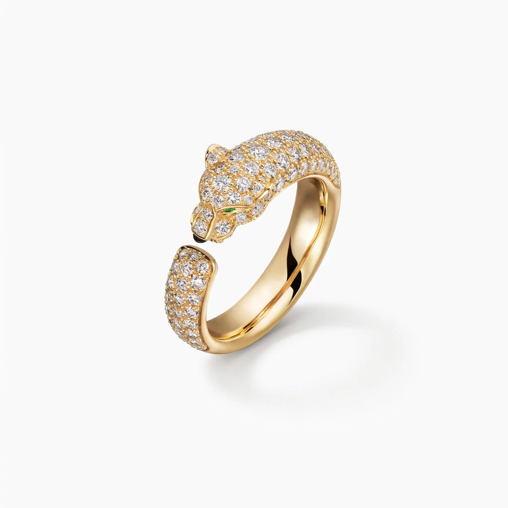 Panthère Petite Full Pavé Ring