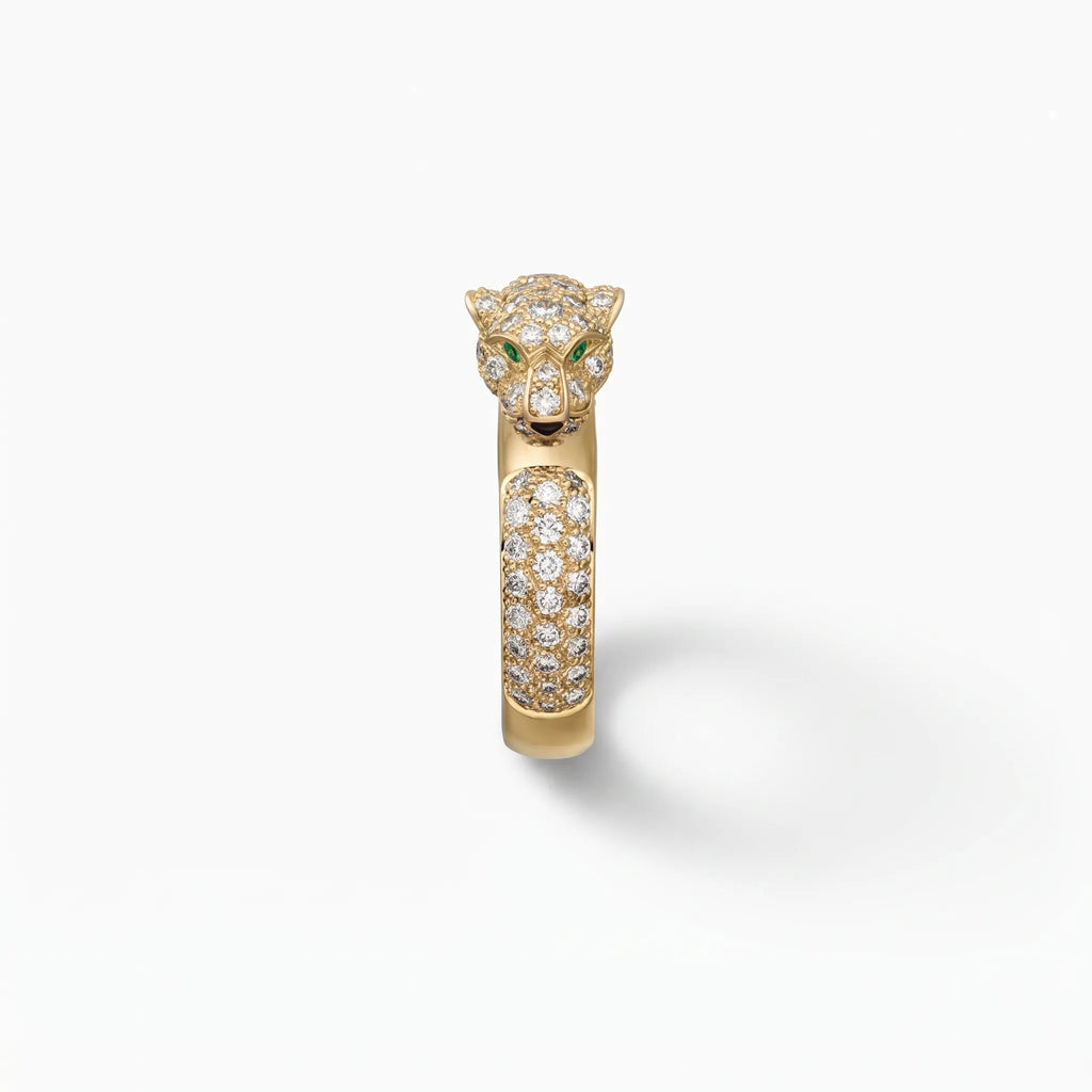 Panthère Petite Full Pavé Ring