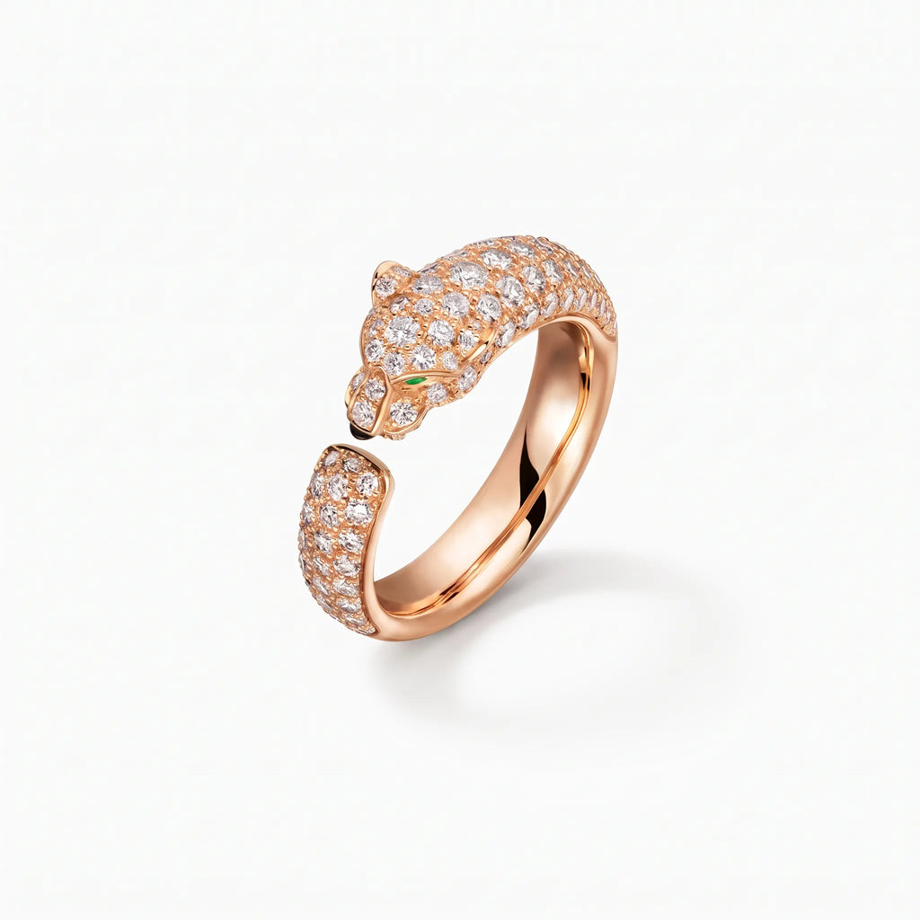 Panthère Petite Full Pavé Ring