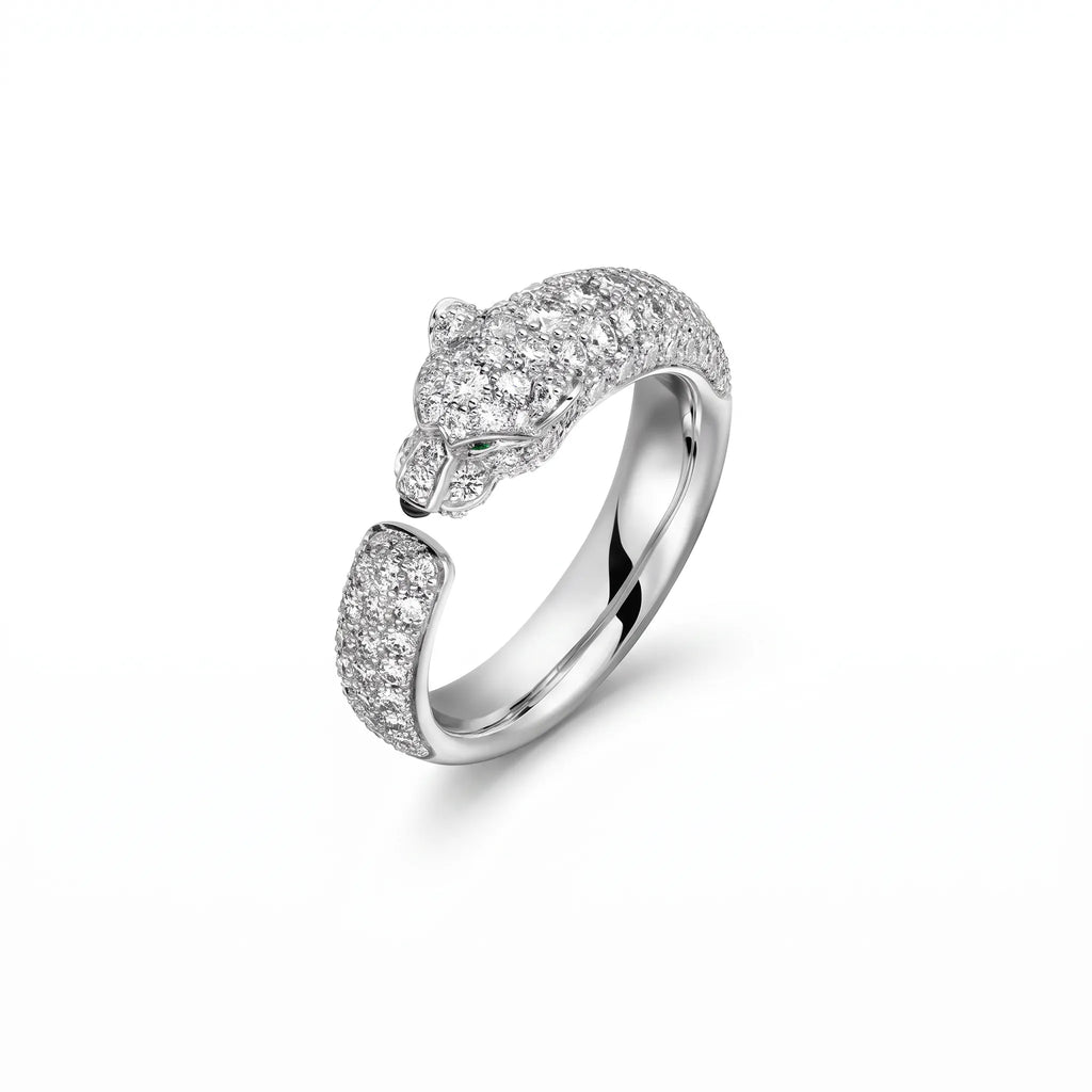 Panthère Petite Full Pavé Ring