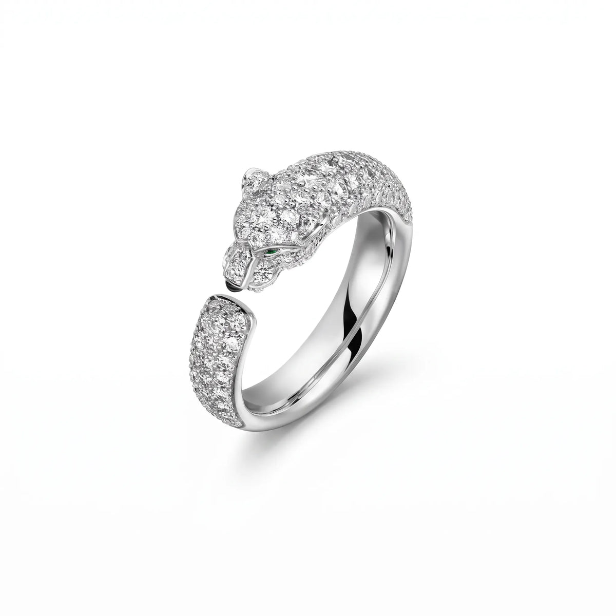 Panthère Petite Full Pavé Ring