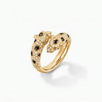 Panthère Semi Pavé Dual Head Ring