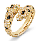 Panthère Semi Pavé Dual Head Ring