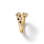 Panthère Semi Pavé Dual Head Ring