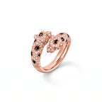 Panthère Semi Pavé Dual Head Ring