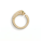 Panthère Small Half Pavé Head Ring