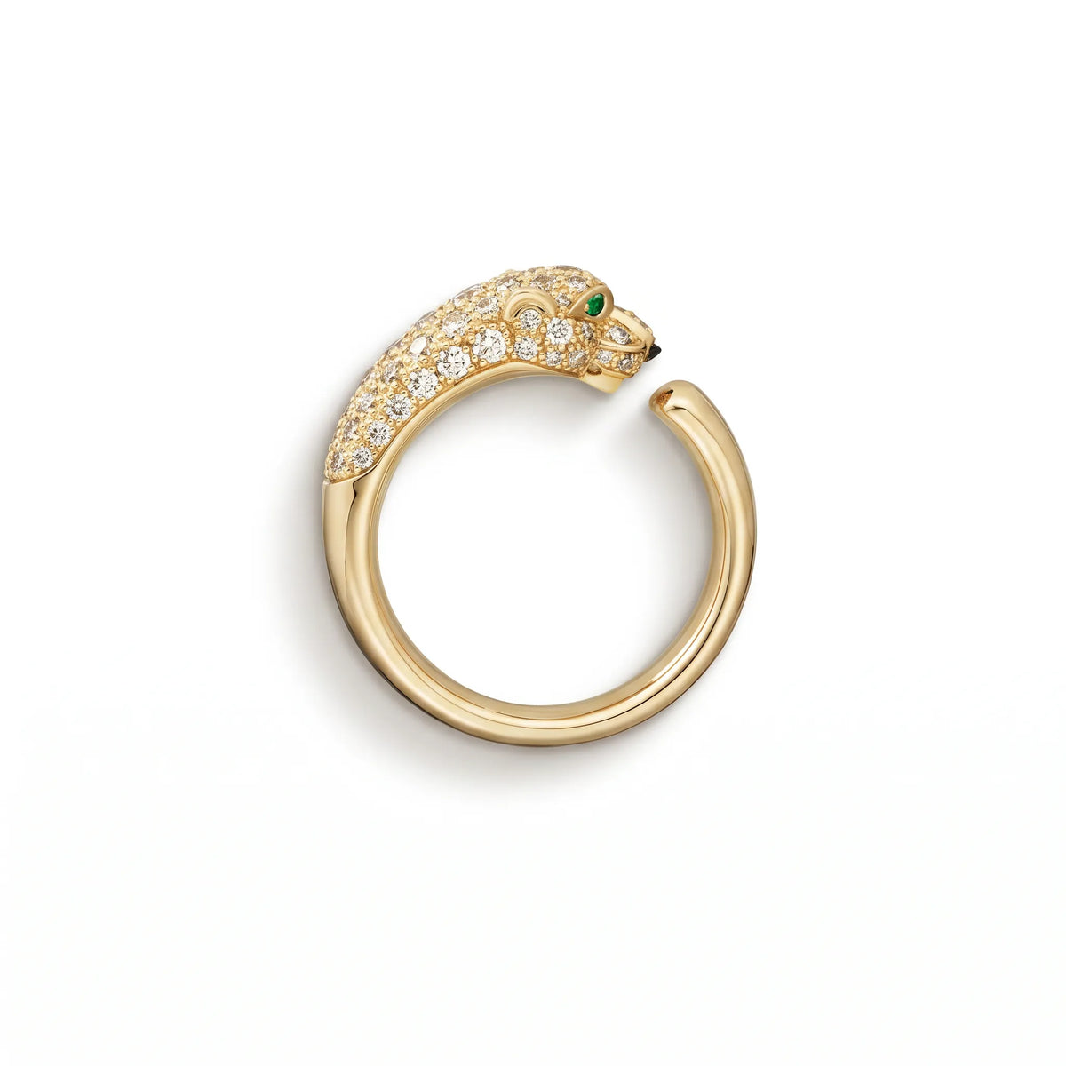 Panthère Small Half Pavé Head Ring