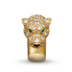 Panthère Small Half Pavé Head Ring