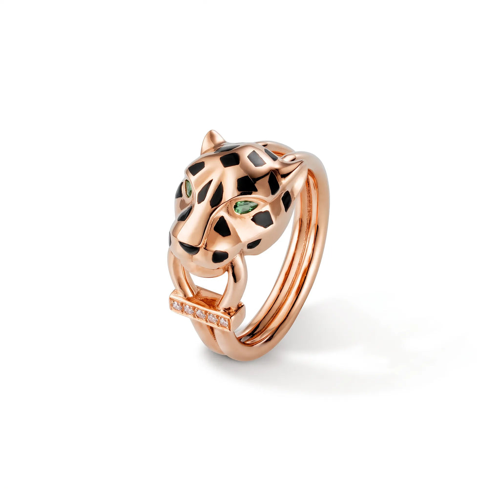 Panthère Spotted Accent Double Wrap Ring