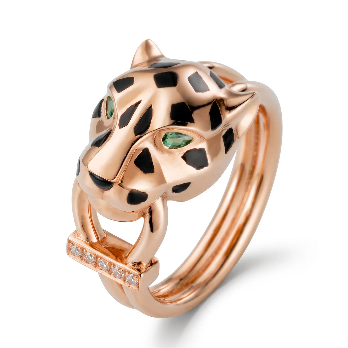 Panthère Spotted Accent Double Wrap Ring