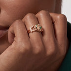 Panthère Spotted Accent Double Wrap Ring
