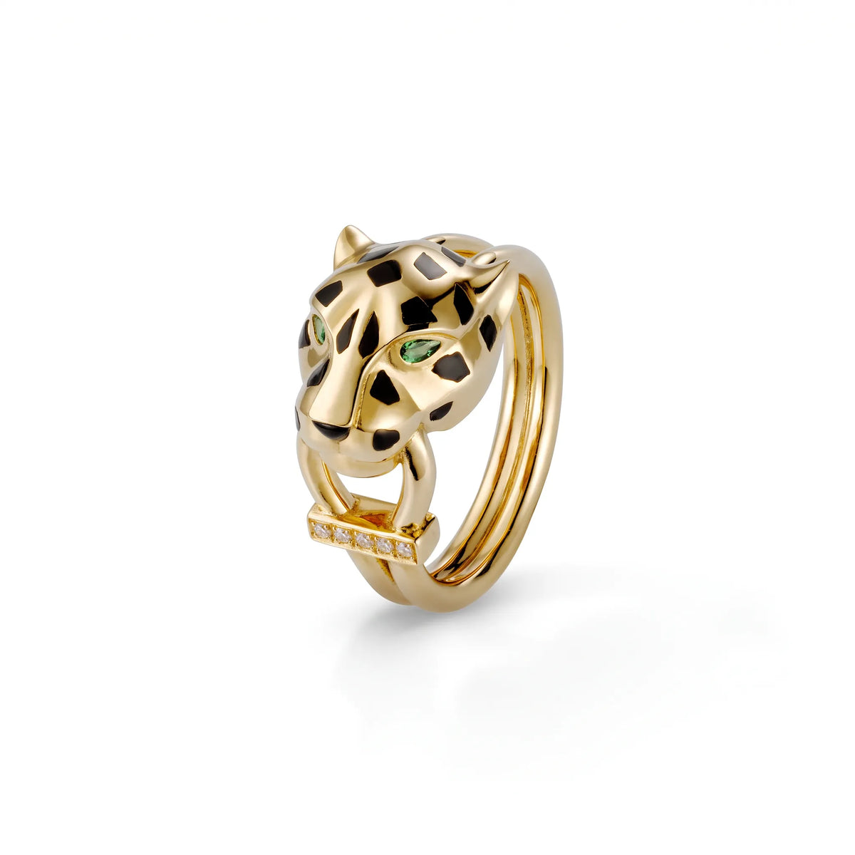 Panthère Spotted Accent Double Wrap Ring