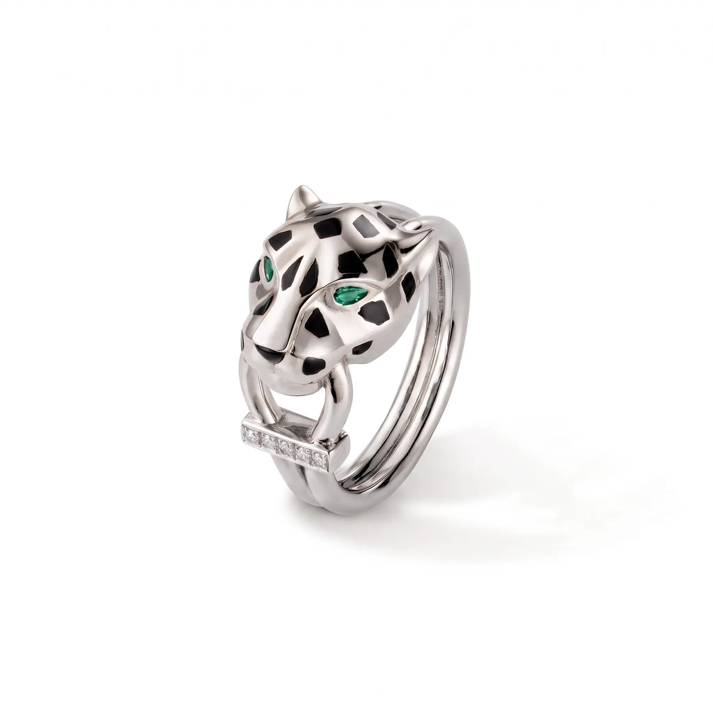 Panthère Spotted Accent Double Wrap Ring