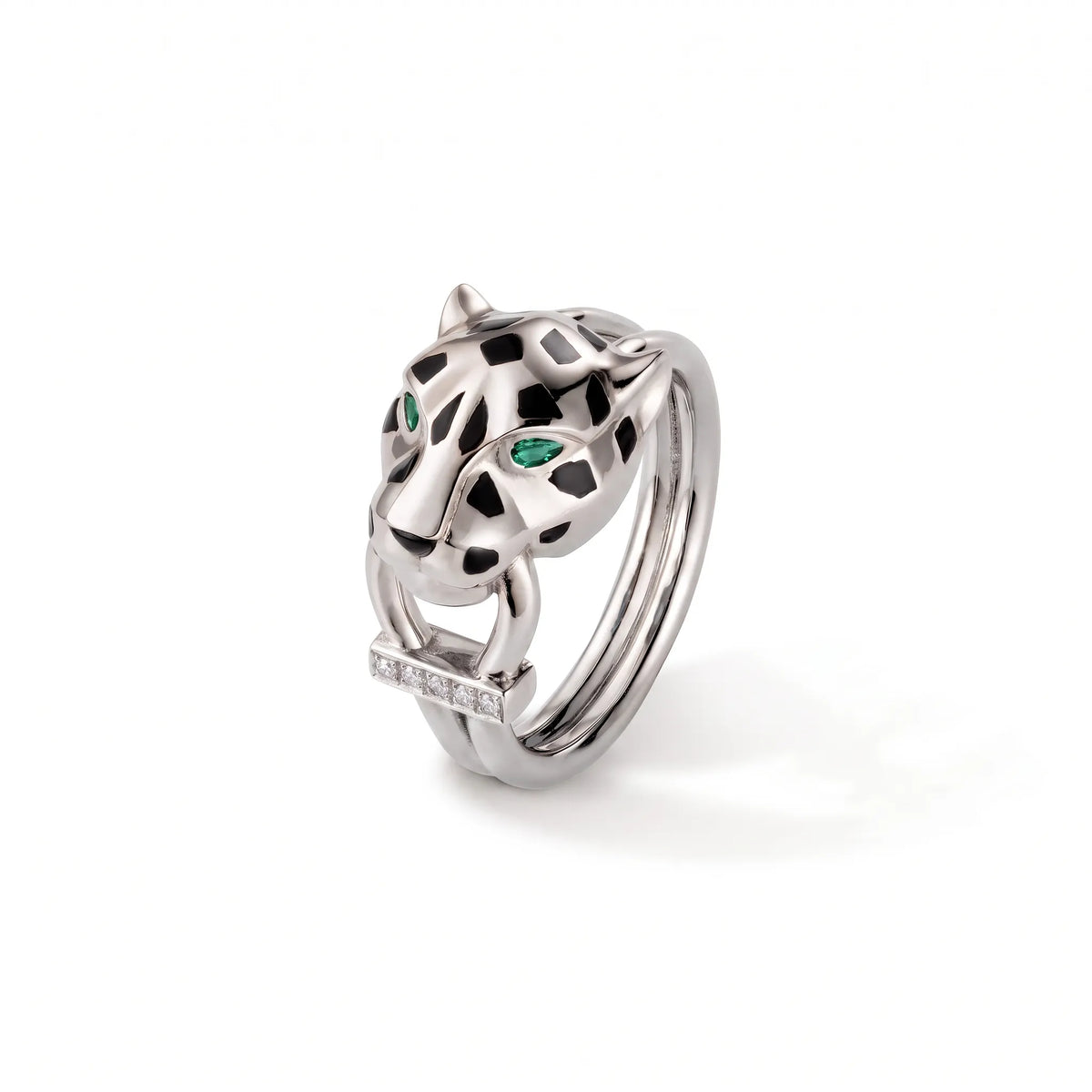 Panthère Spotted Accent Double Wrap Ring
