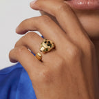 Panthère Spotted Medium Head Ring