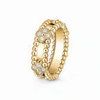 Perlee Clovers Duo Pavé Ring