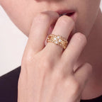 Perlee Clovers Duo Pavé Ring