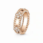 Perlee Clovers Duo Pavé Ring
