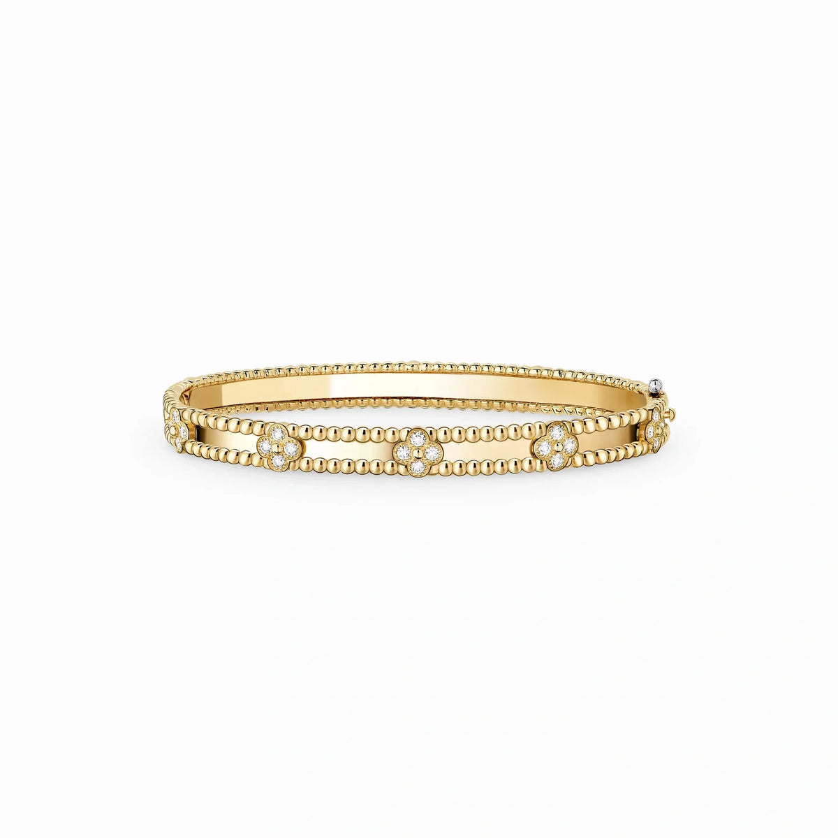 Perlee Clovers Slim Stackable Bangle