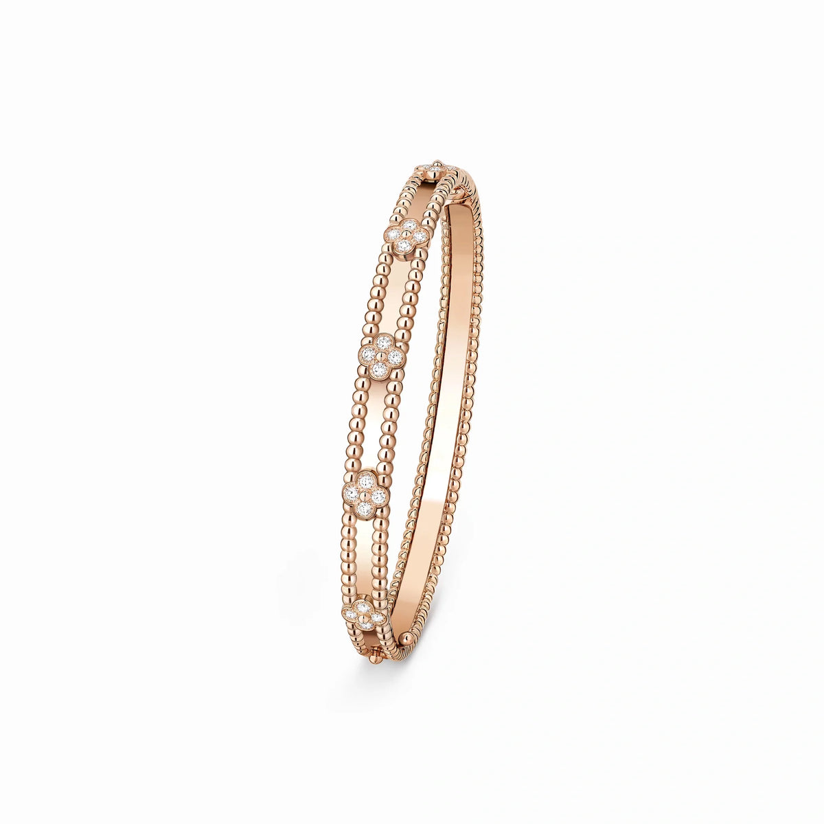 Perlee Clovers Slim Stackable Bangle