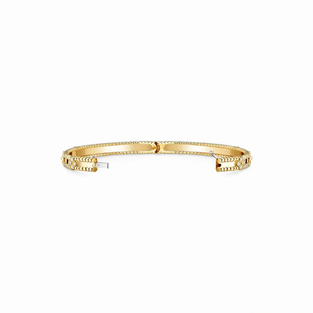 Perlee Clovers Slim Stackable Bangle