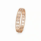 Perlee Clovers Wide Beaded Bangle