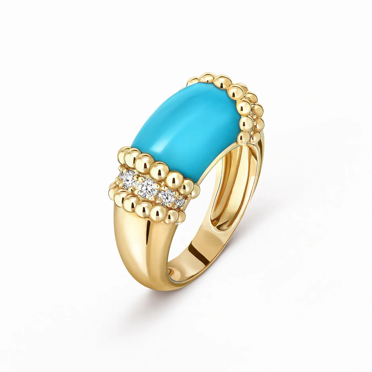 Perlee Couleurs Noire Beaded Ring