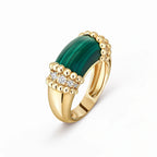 Perlee Couleurs Noire Beaded Ring